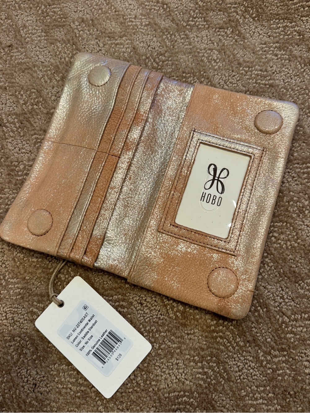 HOBO lumen continental wallet Stardust